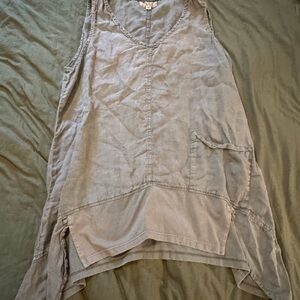 Flax Sleeveless Gray Tunic